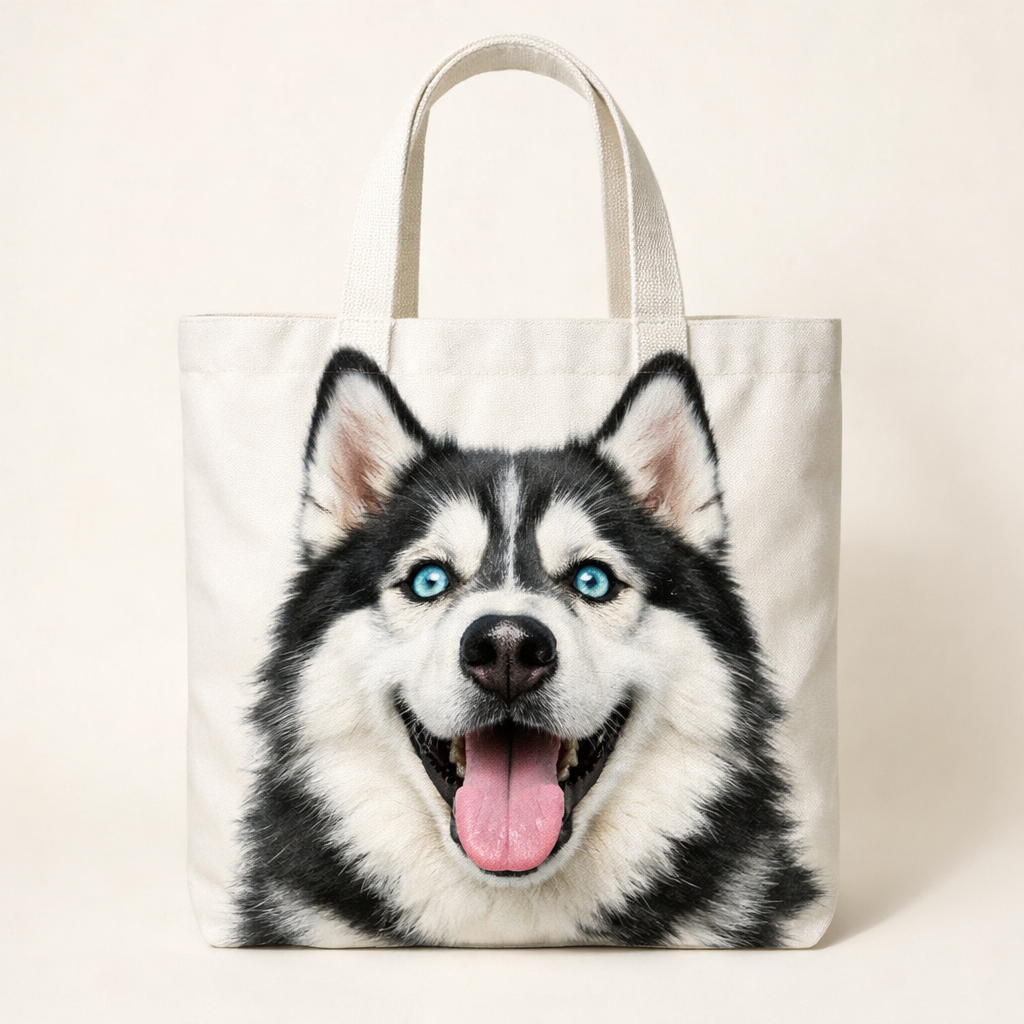 Custom Pet Photo Tote Bag